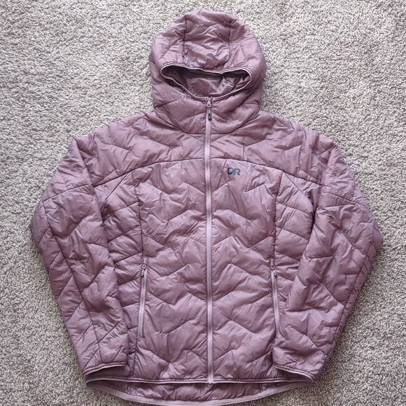 Outdoor Research Jackets & Blazers - Outdoor Research Jacket Coat Womens Medium Puffer Hoodie Superstrand LT Packable